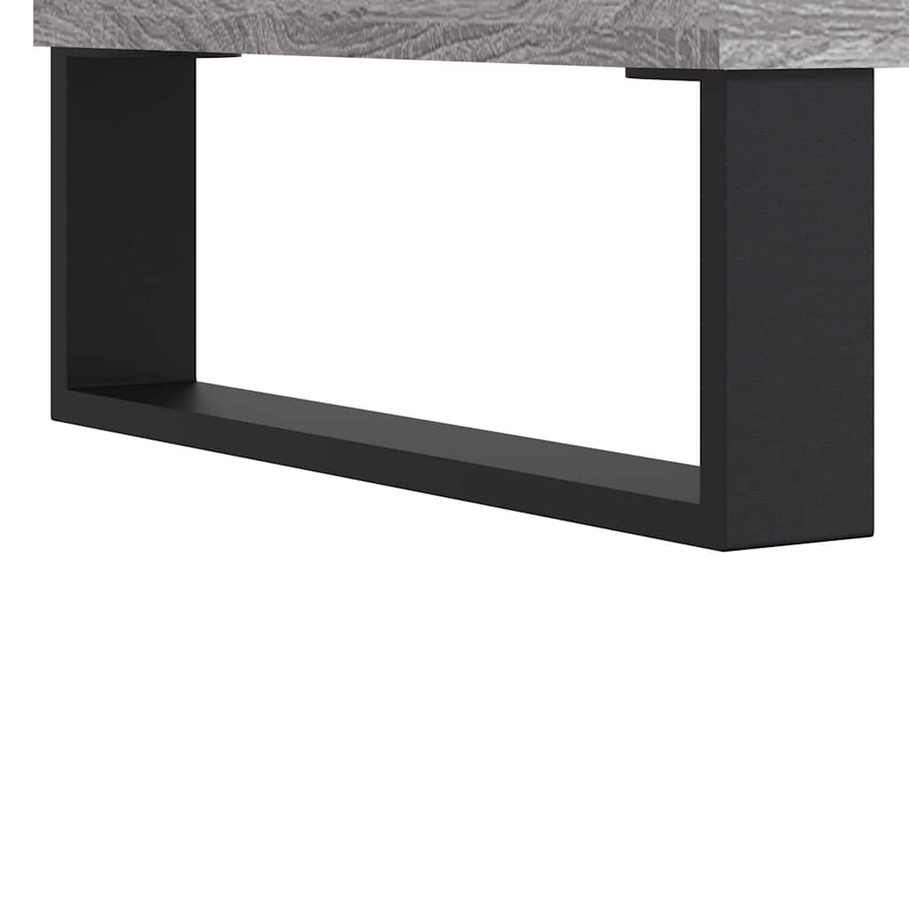 skrivebord 140x50x75 cm konstrueret træ grå sonoma-eg