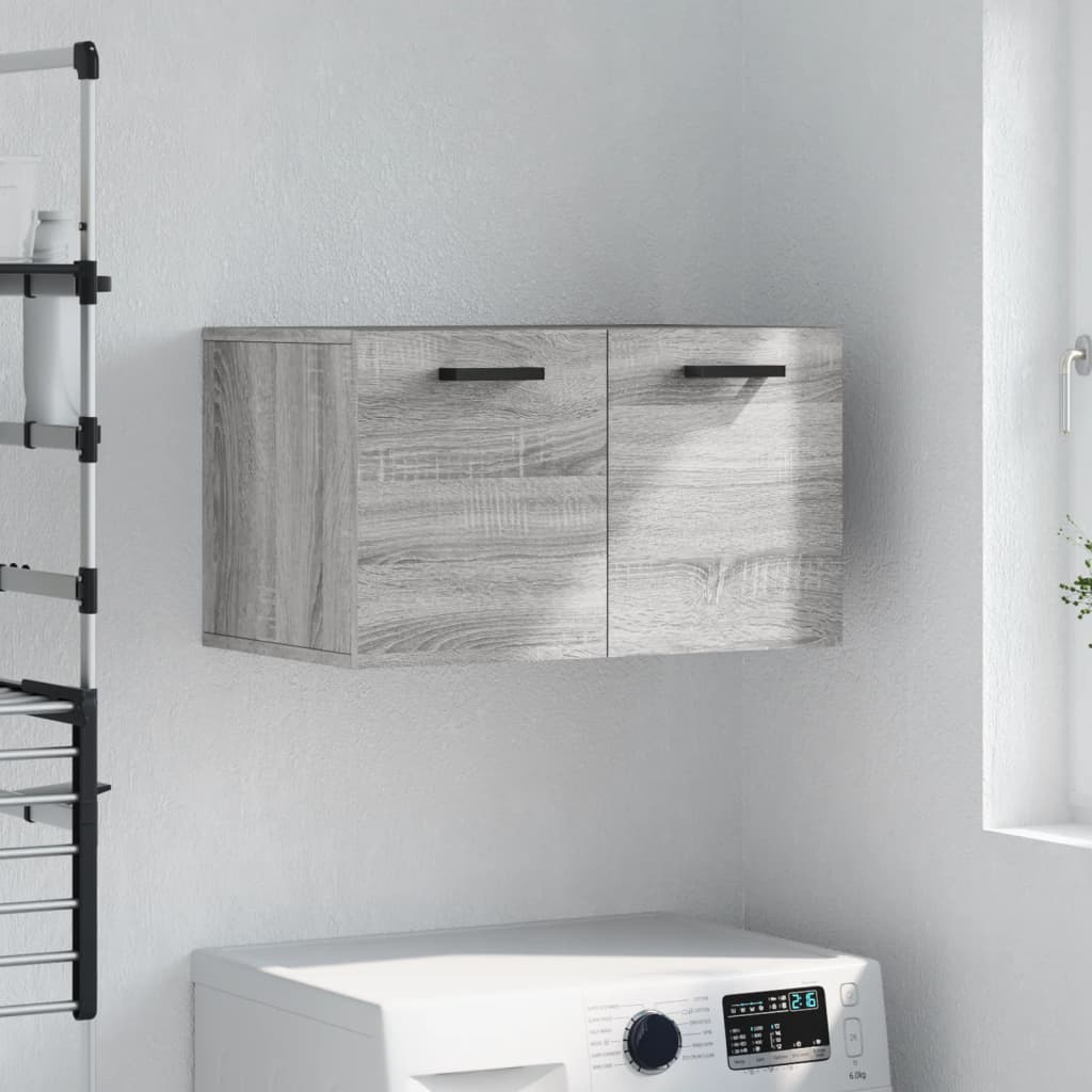 vægskab 60x36,5x35 cm konstrueret træ grå sonoma-eg