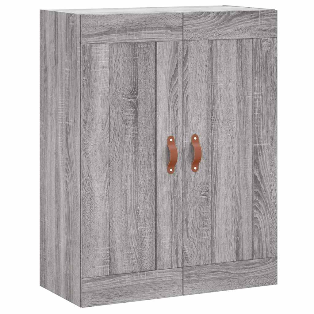vægskab 69,5x34x90 cm konstrueret træ grå sonoma-eg