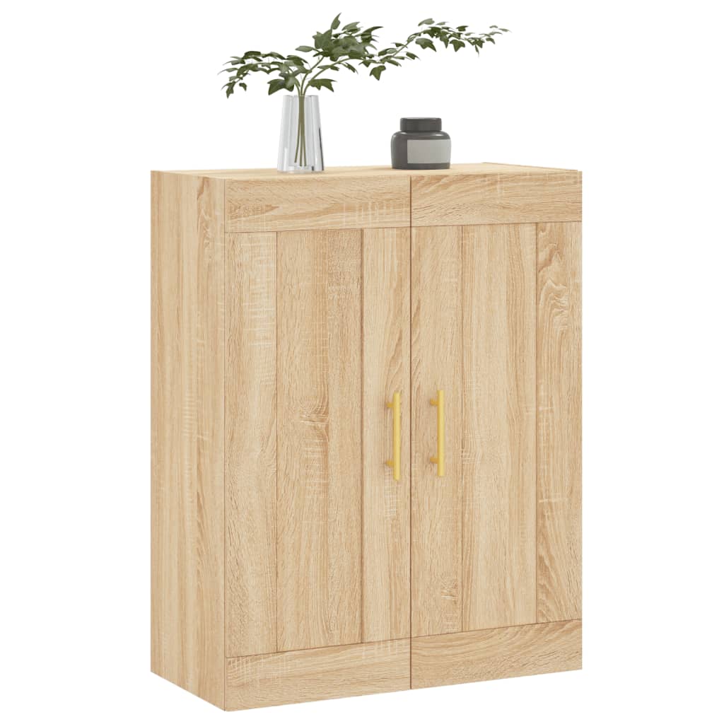 vægskab 69,5x34x90 cm konstrueret træ sonoma-eg