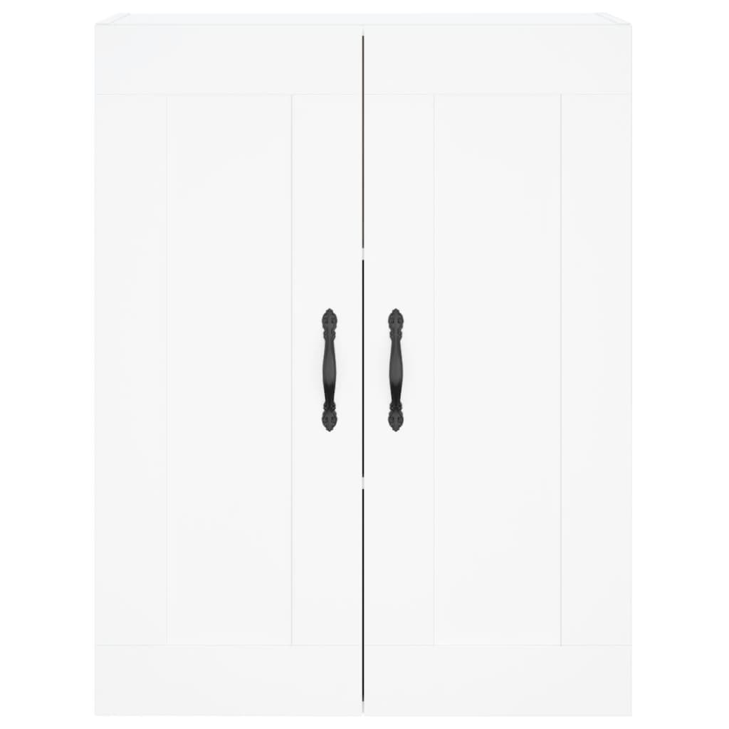 vægskab 69,5x34x90 cm konstrueret træ hvid