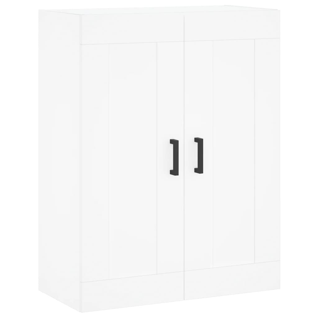 vægskab 69,5x34x90 cm konstrueret træ hvid