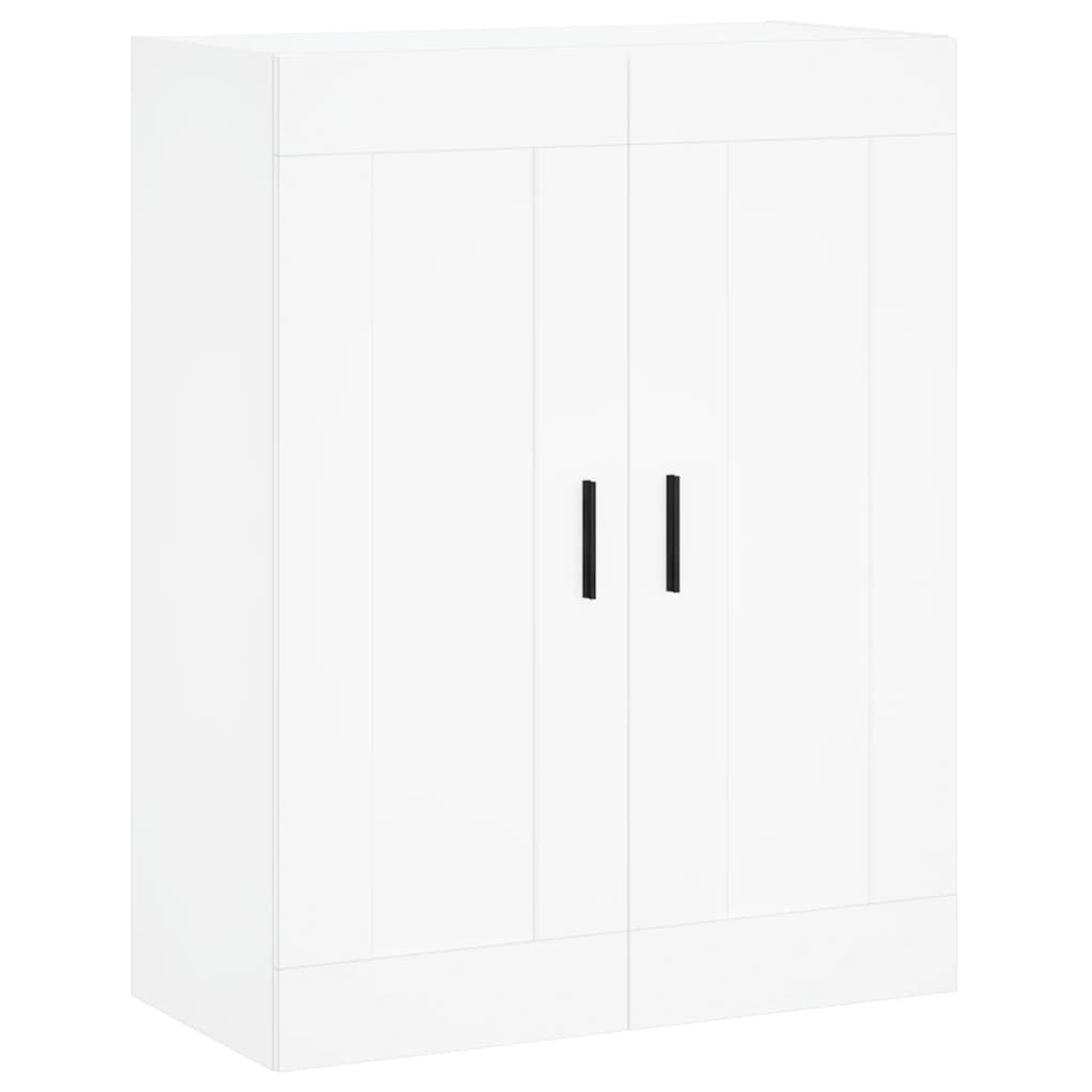 vægskab 69,5x34x90 cm konstrueret træ hvid
