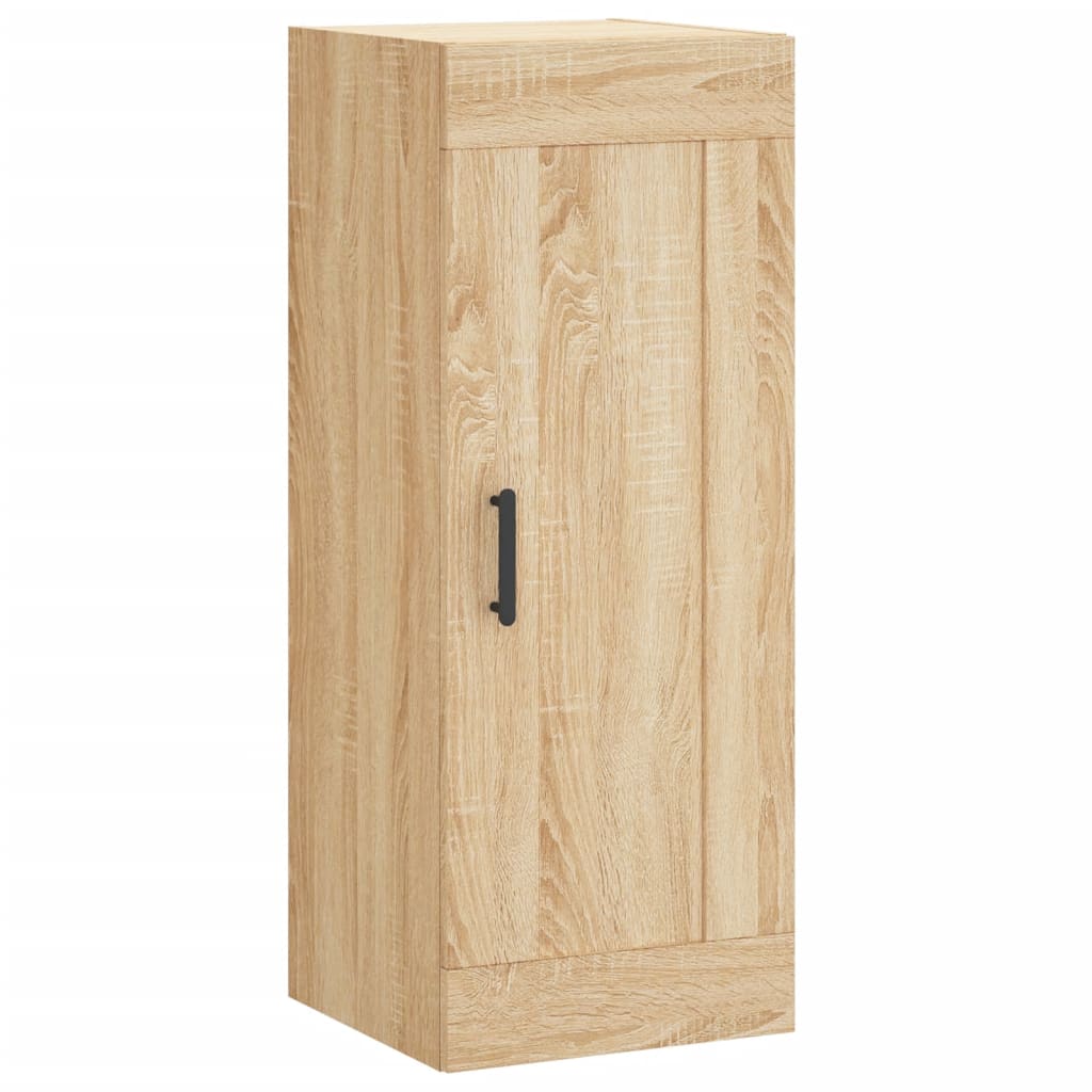 vægskab 34,5x34x90 cm konstrueret træ sonoma-eg