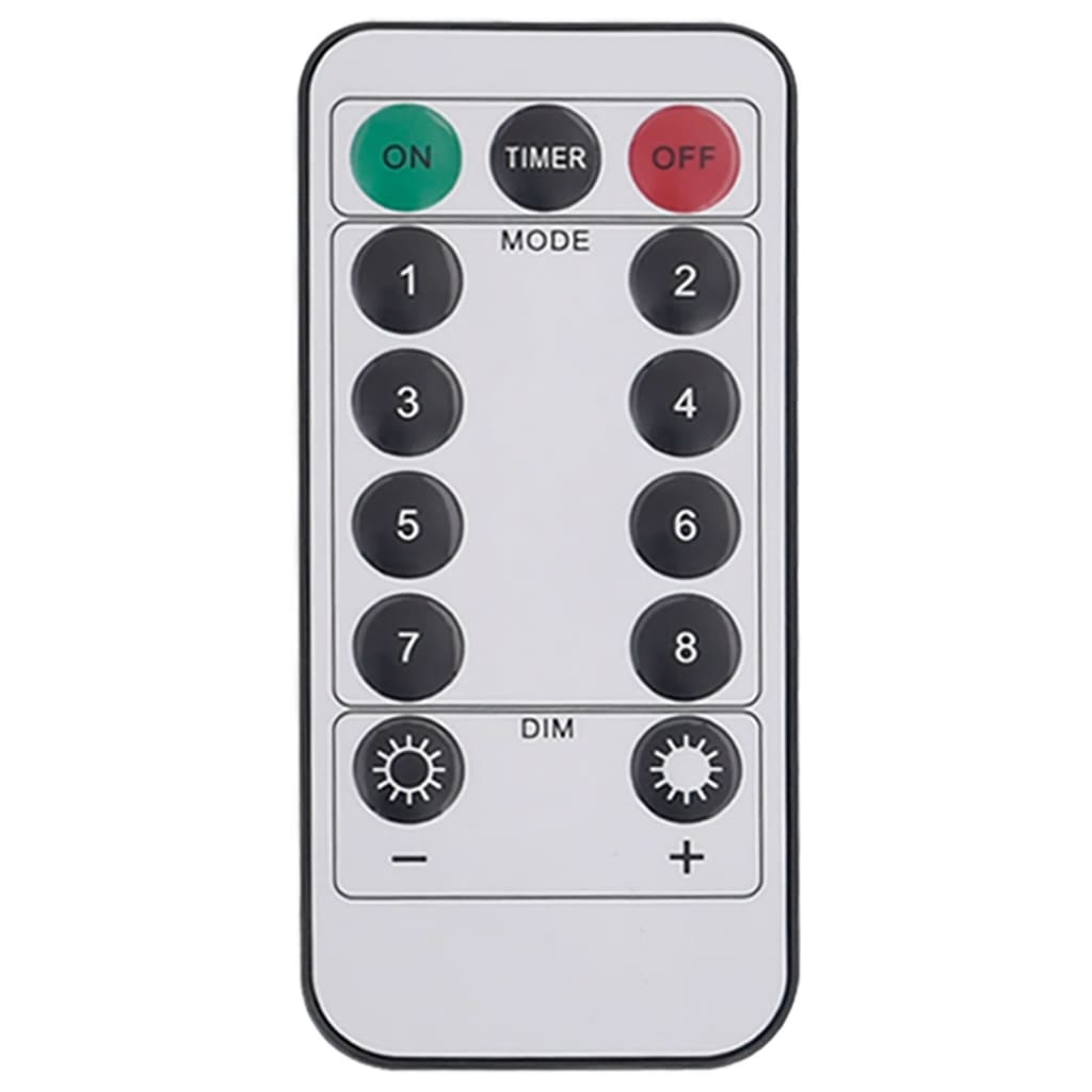 lysende starburst-dekoration 8 stk. 140 LED'er 17 cm varm hvid