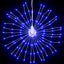 lysende starburst-dekoration 8 stk. 140 LED'er 17 cm blåt lys
