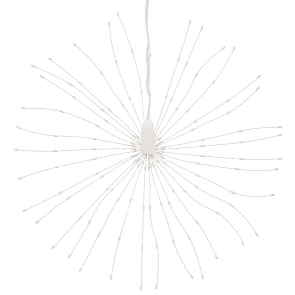 lysende starburst-dekoration 8 stk. 140 LED'er 17 cm blåt lys