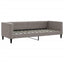daybed 80x200 cm stof gråbrun