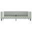 daybed 80x200 cm velour lysegrå