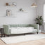 daybed 90x200 cm velour lysegrå