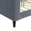 daybed 90x200 cm velour mørkegrå