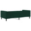 daybed 90x200 cm velour mørkegrøn
