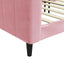 daybed 100x200 cm velour pink
