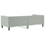 daybed 90x190 cm velour lysegrå