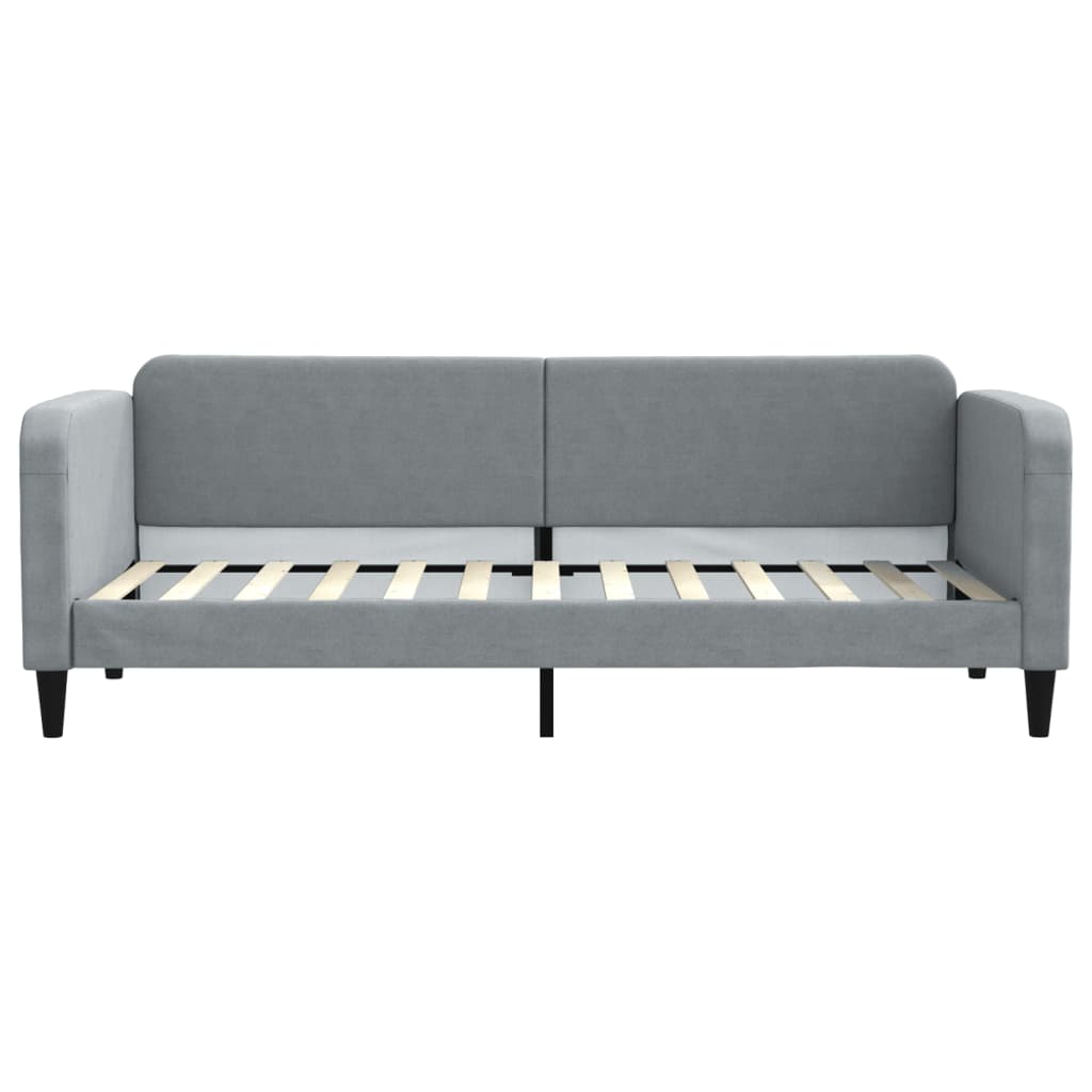 daybed 80x200 cm stof lysegrå