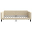 daybed 80x200 cm stof cremefarvet