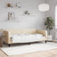 daybed 90x200 cm stof cremefarvet