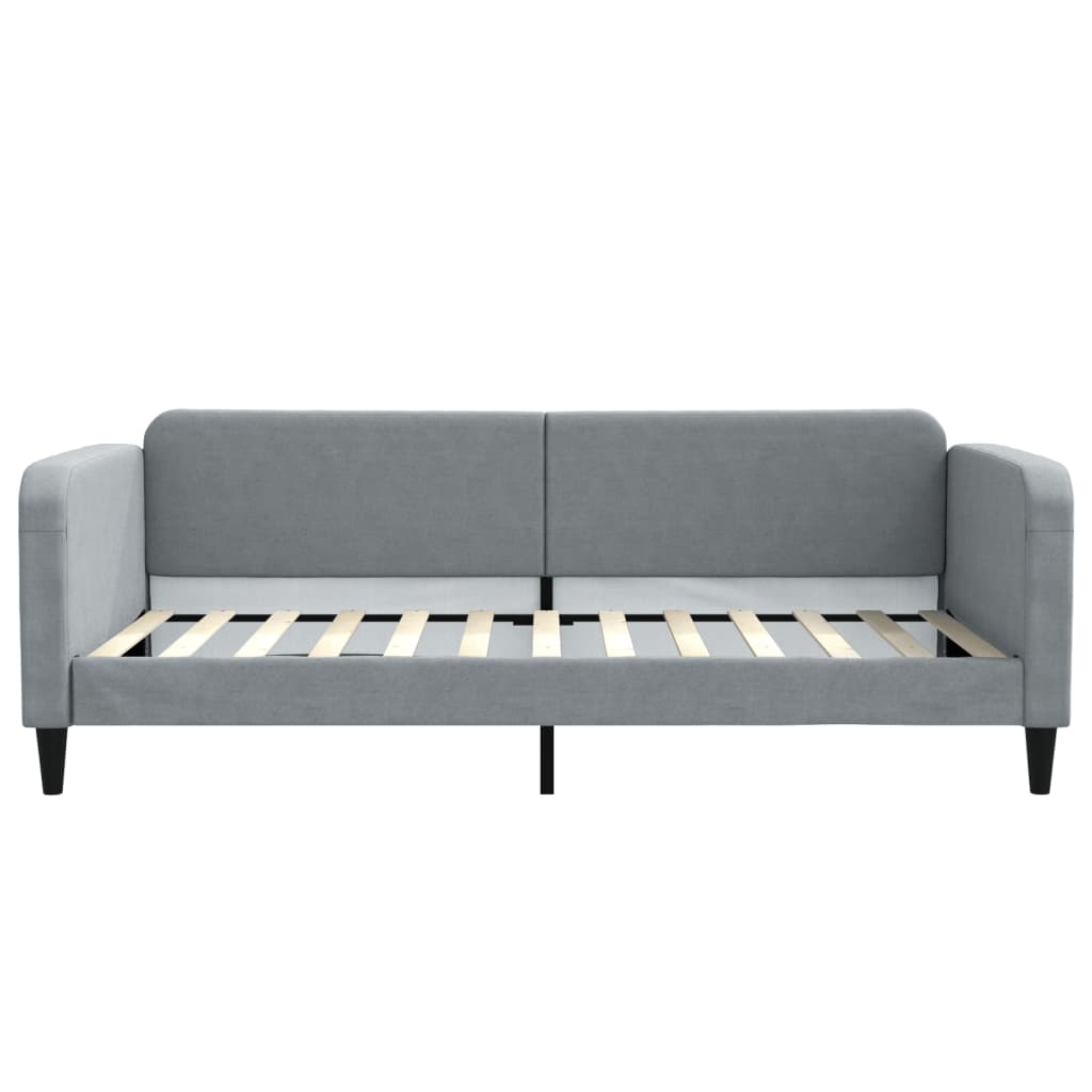 daybed 100x200 cm stof lysegrå