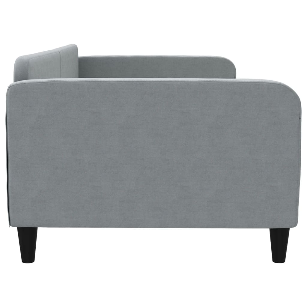 daybed 100x200 cm stof lysegrå