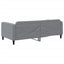 daybed 100x200 cm stof lysegrå