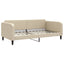 daybed 100x200 cm stof cremefarvet