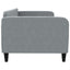 daybed 90x190 cm stof lysegrå