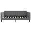 daybed 90x190 cm stof mørkegrå