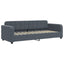 daybed 80x200 cm velour mørkegrå