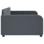 daybed 90x200 cm velour mørkegrå