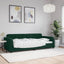 daybed 90x200 cm velour mørkegrøn