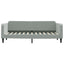 daybed 80x200 cm velour lysegrå