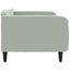 daybed 90x200 cm velour lysegrå