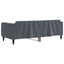 daybed 90x200 cm velour mørkegrå