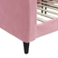 daybed 90x200 cm velour pink