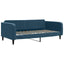 daybed 100x200 cm velour blå