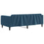 daybed 100x200 cm velour blå