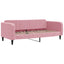daybed 100x200 cm velour pink