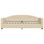 daybed 80x200 cm stof cremefarvet