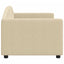 daybed 80x200 cm stof cremefarvet