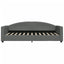 daybed 90x200 cm stof mørkegrå