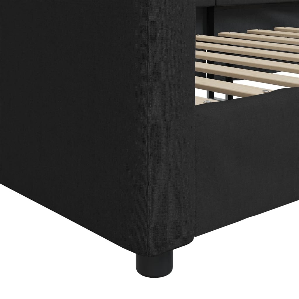daybed 90x200 cm stof sort