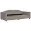 daybed 90x200 cm stof gråbrun