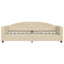 daybed 90x200 cm stof cremefarvet