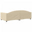 daybed 90x200 cm stof cremefarvet
