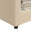 daybed 100x200 cm stof cremefarvet