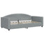 daybed 90x190 cm stof lysegrå