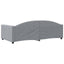 daybed 100x190 cm stof lysegrå