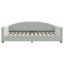 daybed 100x200 cm velour lysegrå