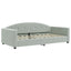 daybed 100x190 cm velour lysegrå