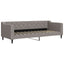 daybed 80x200 cm stof gråbrun